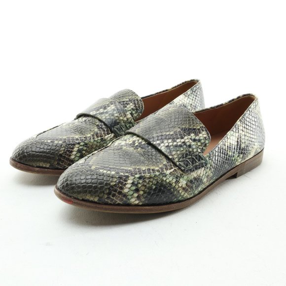 Madewell The Alex Loafer • Women's US 6.5 • Snake Embossed Leather - Picture 5 of 16